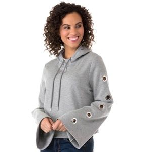 Kensie Fleece Sweatshirt Arm Snaps